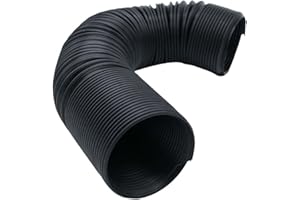 Dickly Flexible D'admission d'air Froid Flexible d'alimentation de Conduits d'air Froid, Pièces Automobiles D'admission d'air, Tuyaux D'admission Flexibles, Diamètre 63 mm Noir