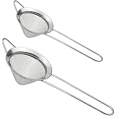 DXLing 2 Pieces colini conici in acciaio inox, a maglia fine, 2 misure