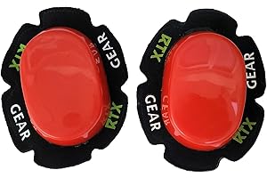 RTX Leathers Universal Durable Motorcycle Knee Sliders Motorbike Knee Slider Pucks - Hook and Loop Backed for Racing/Trackday Training/Road Motorbike Riding. (Red)