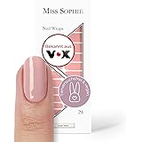 Original Miss Sophie Nagelfolien Sugar Babe I 24 ultra-dünne Nagellack-Streifen einfarbig in Nude I Für Finger- & Fußnägel I 
