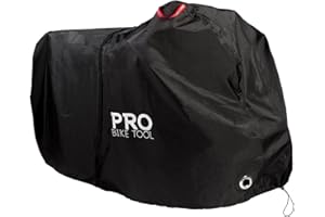 PRO BIKE TOOL Housse de vélo Pro pour rangement de vélo en plein air - Grand 1, XL 1-2, XXL 2-3 vélos - Matériau Ripstop robuste, imperméable et anti-UV - Protection contre toutes les conditions météorologiques