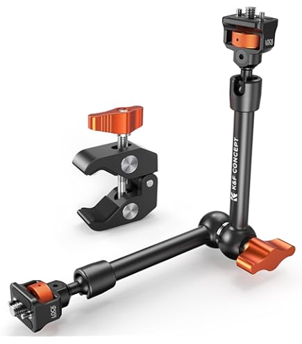 K&F Concept 60 LED RGB-videolamp, 360° full-color draagbare fotolamp, 2500K-9900K CRI 96 , met 21 lichteffecten, minicameralamp met 2000mAh-batterij voor vloggen, selfie, fotografie, zwart