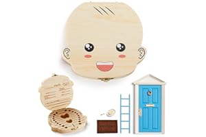 LA PUERTA MÁGICA Boite a Dents de Lait [ Version ESPAGNOLE ] et La Petite Souris Porte Magique Decoration Murale Chambre Fille Garçon + 10 Accessoires Deco Bebe Cadeau Original Naissance