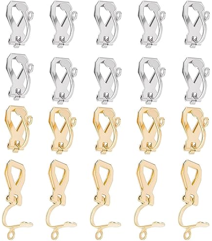 Orecchini A Clips Con Piatello Mm. 12 Dorato Con Oro Fino X2 - Perles &amp; Co
