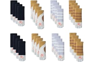 ULALAZA 32 szt. Ochraniacze na nogi krzesła dzianinowe stopy meblowe skarpetki antypoślizgowe odporne na zużycie redukujące hałas pokrowce na krzesła zestaw czapek