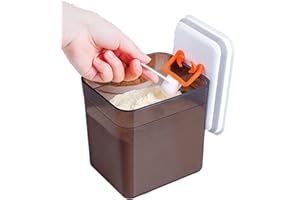 DXIA Baby Milk Powder Dispenser, One Touch Milk Formula Dispenser, Portable Milk Powder Food Storage Box with Lid, Milk Powder Storage Holds, for Storing Fruit, Food, Snacks, Cereals, 1700ml