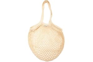 ENOOSO - Borsa Rete Spiaggia e Spesa, Borsa a Rete Mare Donna, Sacca Giochi Bambini, Borse per Frutta Riutilizzabili, Rete Porta Giochi Spiaggia, Borsa Giochi Mare (Bianca)
