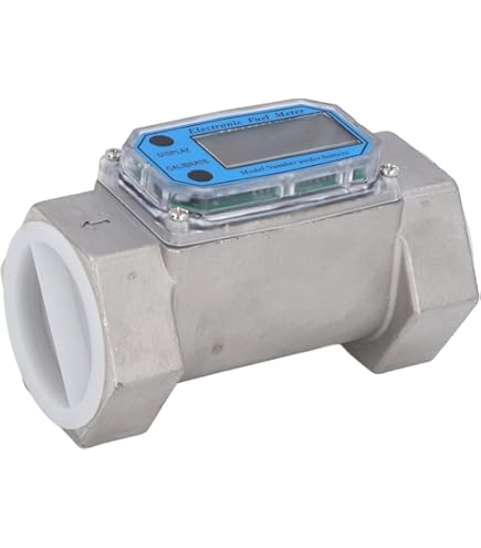 Digitale Turbinestroom Meter, Turbine Flow Meter Elektronische Digitale Brandstof Vloeibare Water Gas Olie Flowmeter 2.3V LLW-50