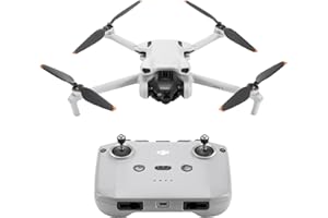 DJI Mini 3 – Dron Mini con cámara ligero y plegable con vídeo 4K HDR, 38 min de tiempo de vuelo, Grabación vertical y funciones inteligentes, con Mando a distancia, C0