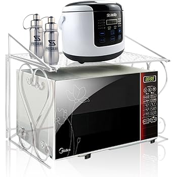 Weiß Metall Mikrowelle Regal Regal Küche Zähler und Regalboden