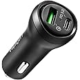 Spigen Essential 45W USB C Car Charger Fast Charging Power Delivery 27W Quick Charge 3.0 18W Compatible with iPhone 14 13 12 Pro Max Mini Plus 11 SE 2020 Galaxy S23 S22 S21 S20 Ultra S10 Note 20