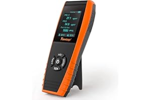 Temtop Air Quality Detector Professional Sensor Formaldehyde AQI Air Quality Monitor Detector for HCHO PM2.5 PM10 Testing, LKC-1000E