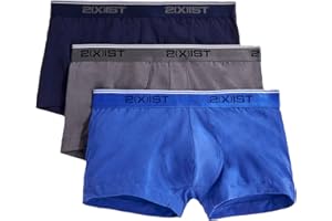 2(X)IST 2(X) IST Męska bawełna stretch No Show Trunk 3-pak