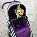 Soft pram toy - Musical flower with lady bird - Colourful baby toy