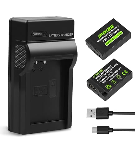 Batteries LP-E17 Rechargeables Avec Chargeur Type-C Intégré - Lot De 3, 1500 MAh, Compatibles Canon - 11