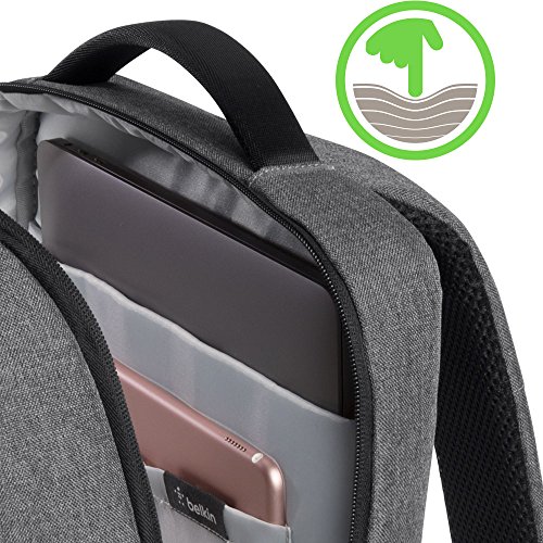 Belkin Classic Pro Rucksack  15 6 Zoll  Laptop-Tasche  Grau