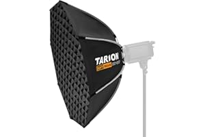 TARION Składany Softbox Octabox Bowens - 90 cm / 36 cali jednoetapowa konfiguracja ośmiokątna softbox z dyfuzorami oświetlenia kratki, mocowanie Bowens do studia, wideo, fotografii, parasola, softbox,