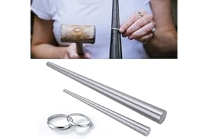 SONEW Anello di misura dell'anello - Anello esteso - Creazione di fibbie e gioielli - Misura della dimensione dell'anello, mandrino professionale di estensione dei gioielli(27), acciaio inossidabile,