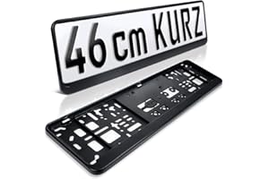 ‎SCHILDEVO schildEVO 2 Kennzeichenhalter | 460 x 110 mm | SCHWARZ | für Kurze Kennzeichen | 46 x 11 | Nummernschildhalter | Kennzeichen-Halterung | DHL-Versand
