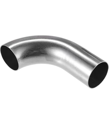 Curva A 45° Per Scarico Auto, Tubo In Acciaio Inox V2A, Diametro 51 Mm, Spessore 1,5 Mm, Raggio 100 Mm