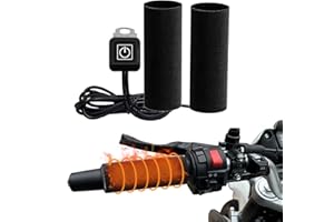 SAGREENY Manopole riscaldanti per Moto e Bicicletta, 1 Paia 12V Intelligente Tre Stage di Controllo della Temperatura Grip Riscaldamento Moto Grip Dim