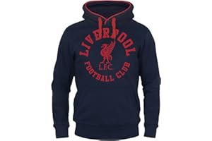 Liverpool FC Officiel - Pull à Capuche thème Football pour Homme - Polaire - Motif Graphique