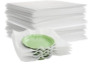 AISEY 100pcs Foam Wrap Cushion Sheets for Packing, 12inch x 12inch Packing Foam – Protective Wrap for Moving, Shipping