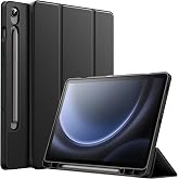 JETech Case for Samsung Galaxy Tab S10 Lite/S10 FE/S9 FE 10.9", Black | Soft TPU Protection, S Pen Holder, Trifold Stand, Aut