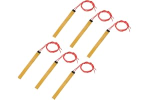 sourcing map värmefolie värmeplatta, 12 V 12 W polyimid värmeplatta, självhäftande PI värmeelement folie 93 mm x 10 mm värmeremsor för konstant temperatur, förpackning med 6 stycken
