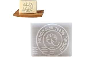 FUNRELAXER DIY Soap Stamp Resina timbro sapone timbro naturale fatto a mano sapone albero modello di stampa sapone fatto a mano Personalità resina mini timbro fare il sapone