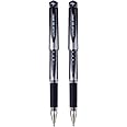 UNI-BALL Signo UM153S 1.0mm Gel Pen | Lightweighted Sleek Body | Water & Fade Resistant | Long Lasting Smudge Free Ink | School and Office stationery | Black Ink, Pack of 2