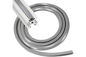 TONGBOKE Verbinder,Aluminiumprofil-Kantenstreifen für 30er-8 mm-Serie, Weich-PVC-Schutzdichtstreifen V Type Slot T Type Slot Aluminium Profilausfall