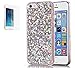 Produktbild Apple iphone 5/5s/SE Hülle mit Panzerglas,ISENPENK Ultra Slim Silikon Soft TPU Crystal Clear Transparent Bling Bling Pailletten Glitzer Case,Wasserdicht Shockproof Anti Slip Stoßfest Protection Durchsichtig Handyhülle,Thin Silicon Glitter Shinning Cover Bumper Schutzhülle Tasche für Apple iphone 5/5s/SE 4.0Zoll-[silber]+Panzerglas/Schutzglas/Displayschutzfolie