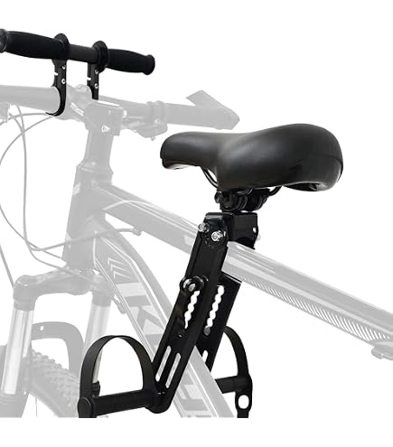 Bomoya fietsstoeltje voor mountainbikes, afneembaar, voor kinderen van 2-5 jaar, compatibel met alle volwassenen, MTB (zitting en handgreep) Sport & outdoor