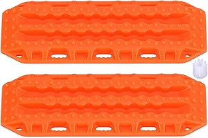 INJORA RC Sand Board Plastica Mini Sand Ladder Recovery Board per 1/24 RC Crawler Car Axial SCX24 Upgrade (2pcs Arancio)
