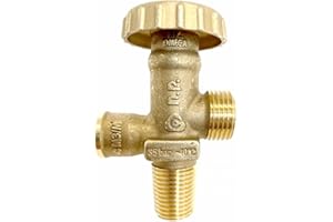 Bluecraft Standard Gasflaschenventil kleinkonisch 17E Brenngasventil für 2,5-11 kg Propangas Flaschen