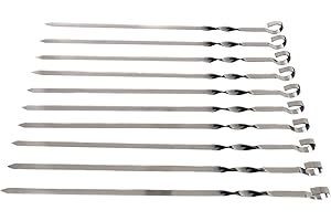 rukauf 10 brochetas para barbacoa, 50 cm