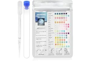 DYMHQ 16 w 1 paski testowe do wody pitnej – 50 pasków Testy wody do wody pitnej Szybki test/paski testowe do basenu Whirlpool na akwarium/paski testowe do całkowitej twardości wartości pH Brom Chlor