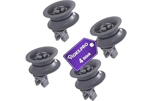Vioks.pro Set di 4 rotelle per lavastoviglie Bosch 00611666 00165313 - Set di 4 rotoli di vimini per lavastoviglie Bosch accessori per cestello superiore lavastoviglie
