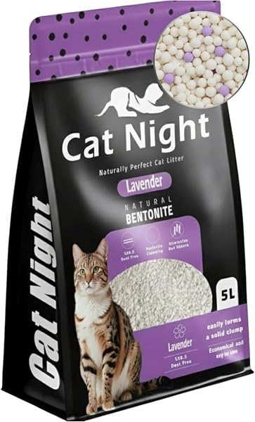 Cat night litter dust free 5 L (lavender)