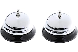 TEMPO DI SALDI Par De Timbres De Mesa Pulido De Metal para Recepción Hotel Hotel Restaurante