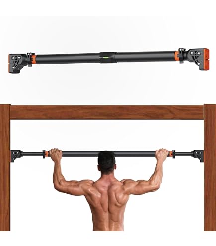 Barre De Traction Porte FFitness - 12 Poignées, Supporte 150 Kg, Sans Perçage, Réglable - 8