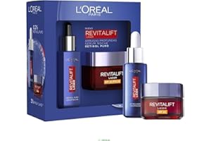 L'Oreal Paris Dermo Expertise Revitalift Laser Incluye Serum Retinol y Crema Día SPF20, Juego de 2 piezas