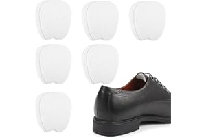 COMNICO 6 Paar Zungenpolster für Schuhe Filz Weiche Selbstklebende Schuheinlagen Kissen Zuschneidbar Unisex Rutschfestes Zungenkissen Lockere Schuhe (Weiß)