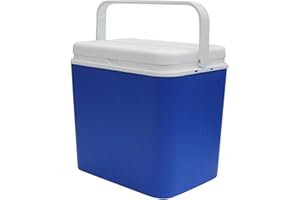 CHEERFUL BARGAINS Rammento Premium Insulated Cooler Box - Large Capacity, 9 Hour Cooling, Locking Lid, Durable Freezer Box for Camping, Picnics, Beach Trips, and BBQs