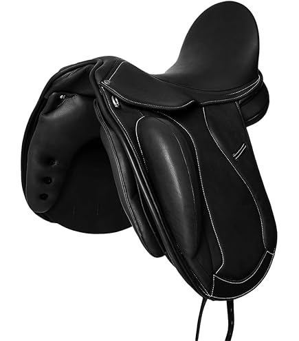 Selle Charro 38 Pouces – Blanche Et Noire – Pour Cheval Selle Charro 38 Pouces – Blanche Et Noire – Pour Cheval