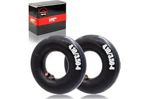 1PZ T4W-X02 2x Cámaras de aire 4.10/3.50-4 para ruedas de Carretilla Carro de jardín Tractor Cortacésped Mini Quad, Para Neumatico 3.50-4 4.10-4