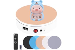 BAOSHISHAN Electric Rotating Display Stand Rotating Turntable Display 50KG Turntable Photography Motorized Turntable 22CM 220V