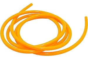 LAVMHAB Tube en silicone souple pour pompe à eau et à air - 8 mm de diamètre intérieur x 12 mm de diamètre extérieur - 3 m (orange)