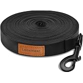Long Dog Lead, 3 m / 5 m / 23 m / 10 m / 15 m / 20 m / 82 m / 30 m, Black | Material: Nylon and metal. Padded handle, sturdy